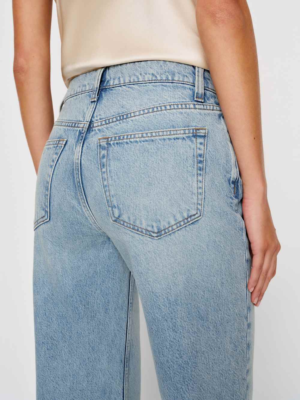 Reformation Kara Low Rise Loose Flare Jeans - Burnett