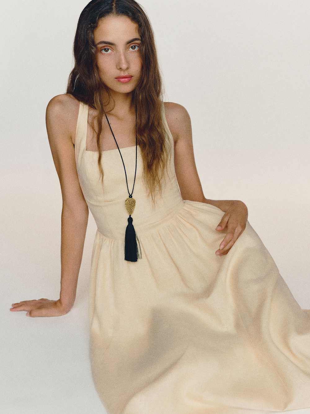 Reformation Janu Linen Dress - Sugar
