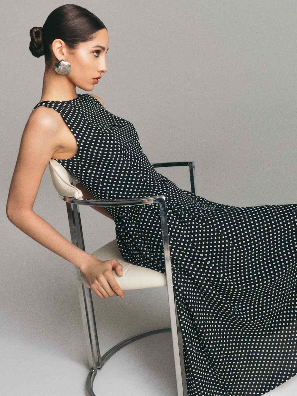Reformation Anelis Dress - Caviar Dot