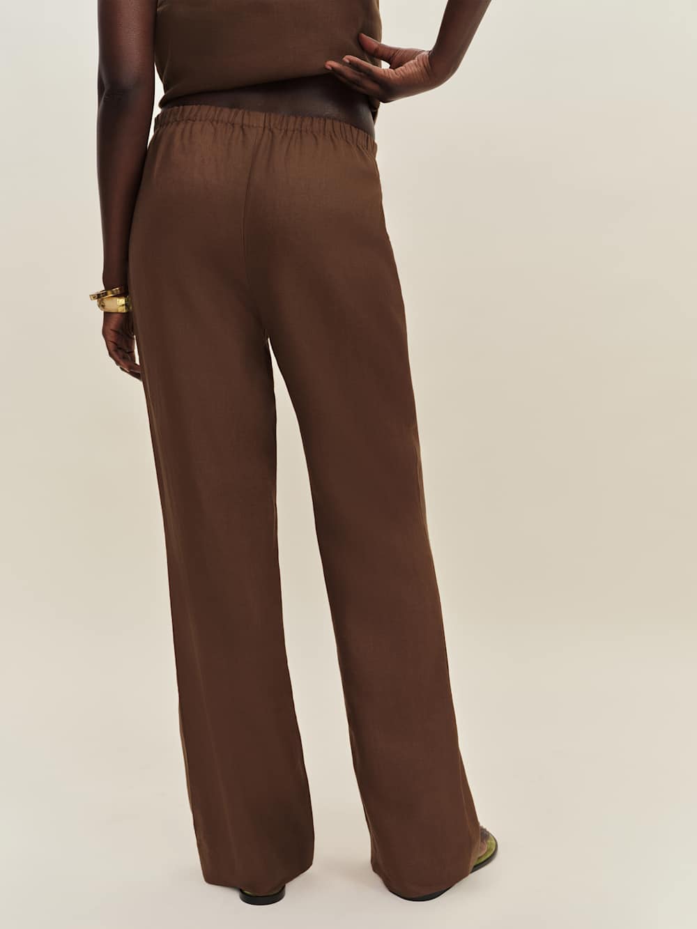 Reformation Kristen Linen Two Piece - Chocolate Cake
