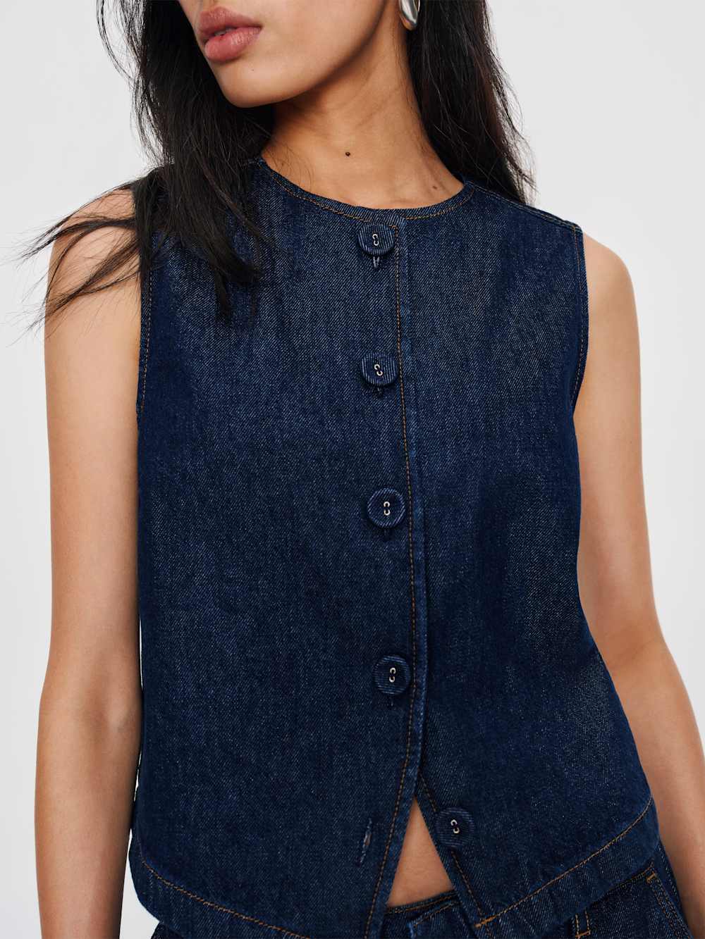 Reformation Bonnie Denim Top - Marion