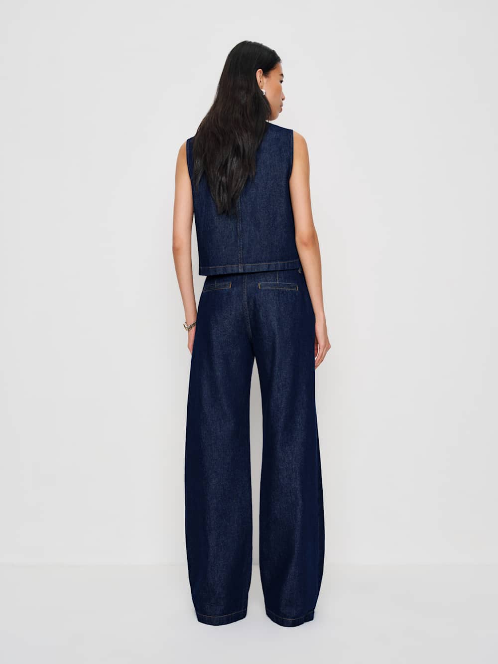 Reformation Bonnie Denim Top - Marion