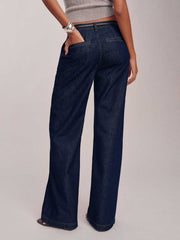 Reformation Elio Low Rise Denim Trouser - Marion
