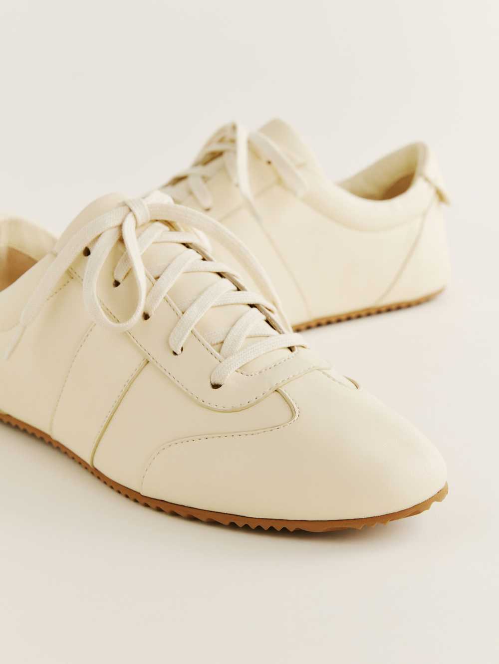 Reformation Terra Sneaker - Cream Puff Leather