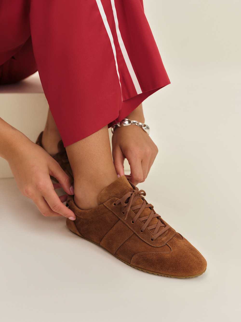 Reformation Terra Sneaker - Rum Suede