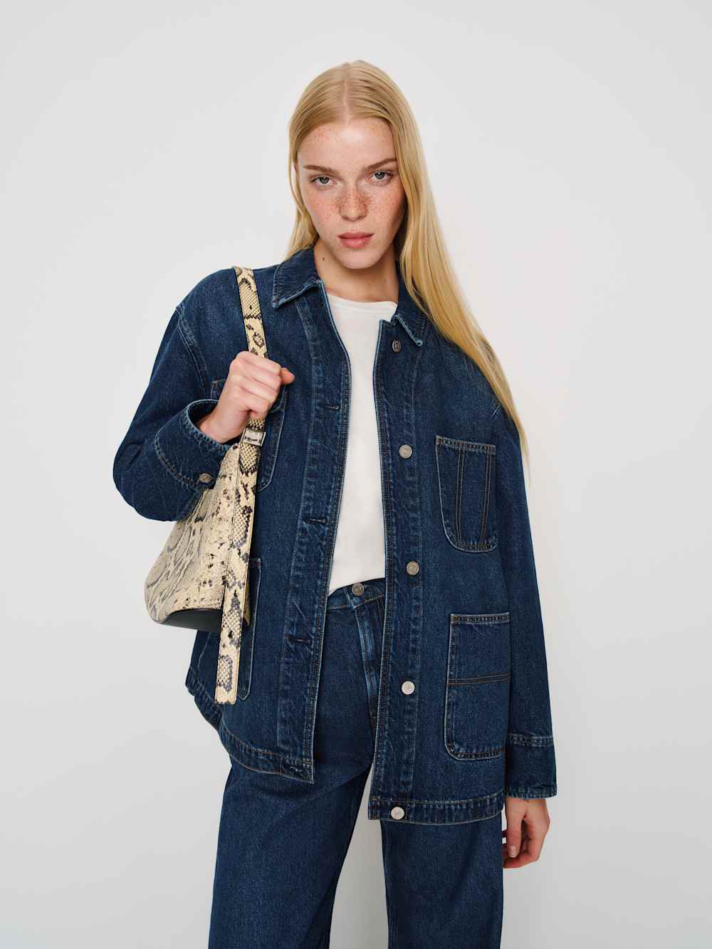 Reformation Emery Denim Chore Jacket - Melville