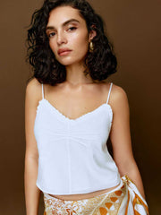 Reformation Olive Top - White