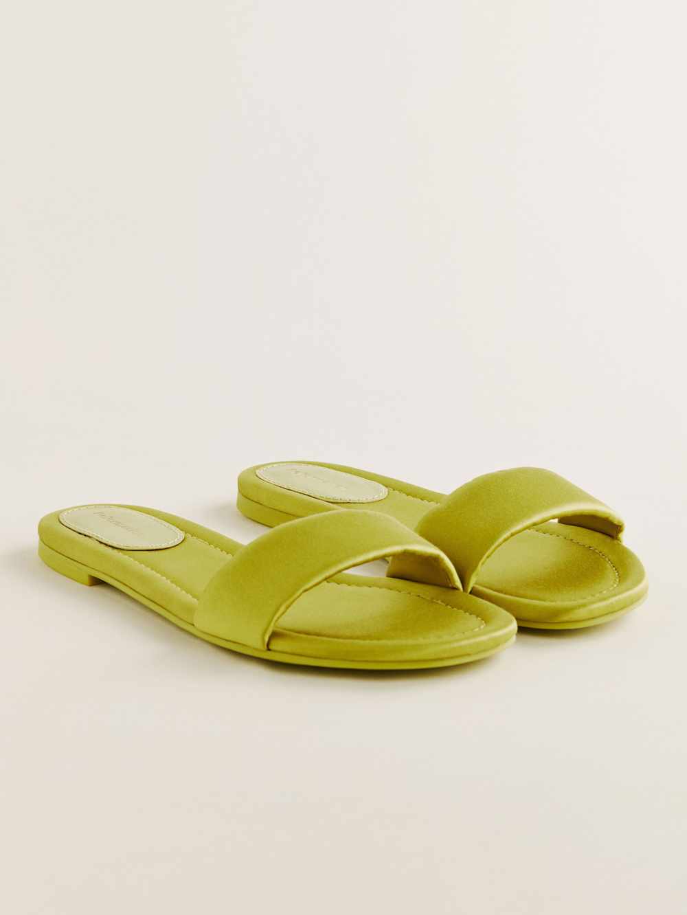 Reformation Tory Mule Sandal - Kiwi Satin