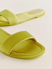 Reformation Tory Mule Sandal - Kiwi Satin