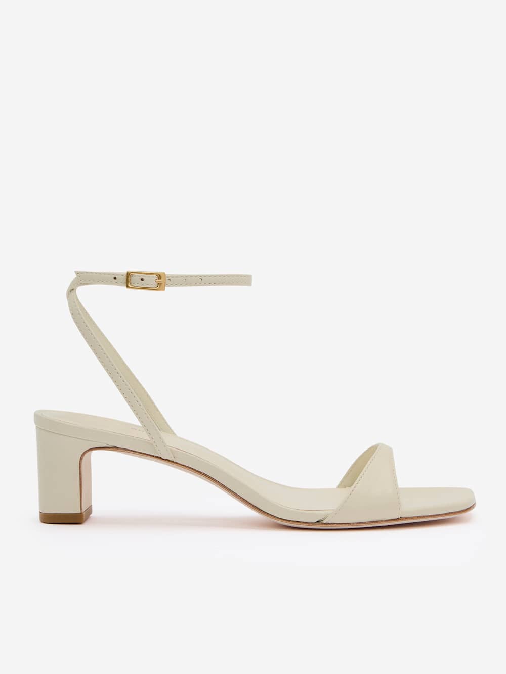 Reformation Sage Heeled Sandal - Almond Leather