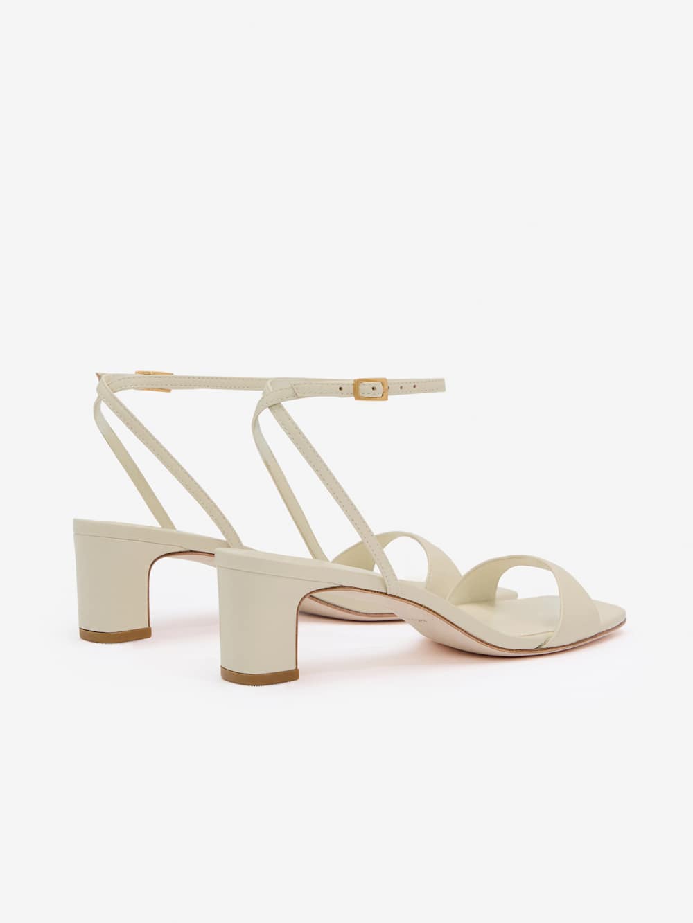 Reformation Sage Heeled Sandal - Almond Leather