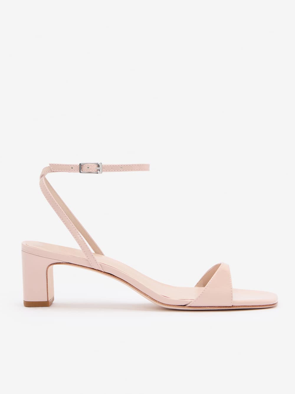 Reformation Sage Heeled Sandal - Alabaster Patent