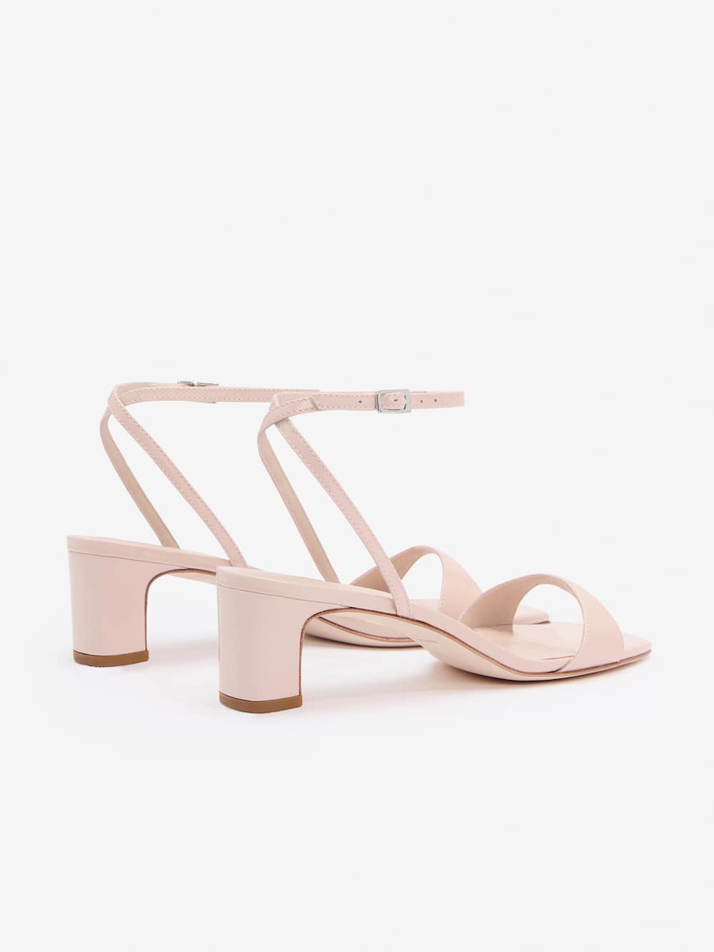 Reformation Sage Heeled Sandal - Alabaster Patent