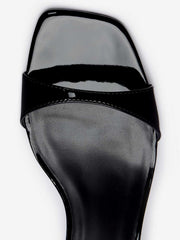 Reformation Sage Heeled Sandal - Black Patent