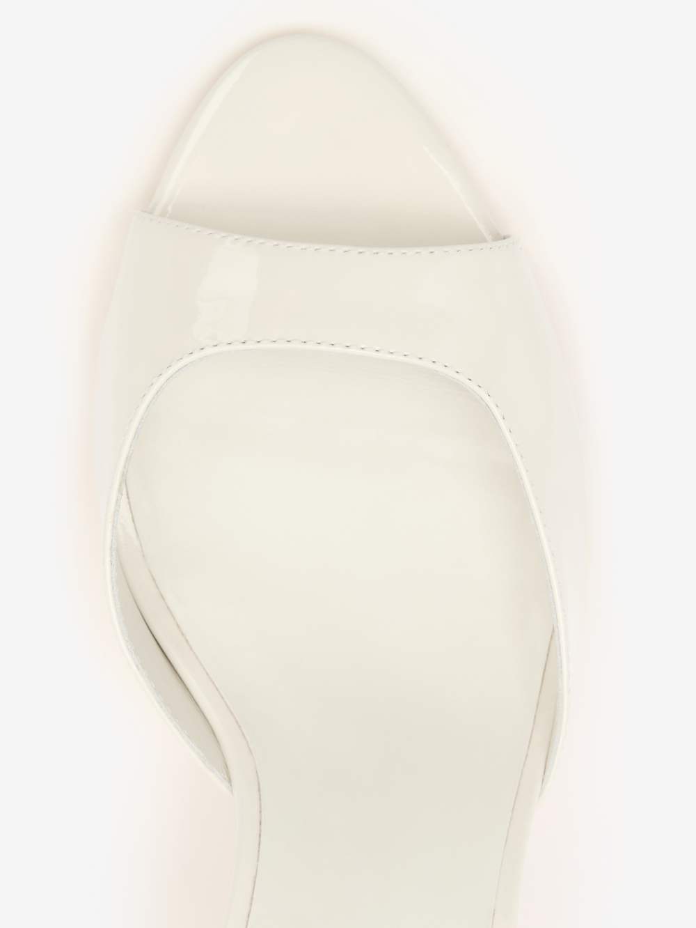 Reformation Noey Heeled Sandal - White Patent