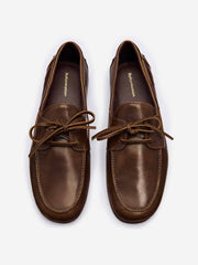 Reformation Fia Boat Loafer - Distressed Brown