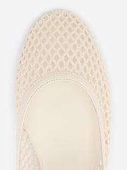 Reformation Tilly Ballet Flat - Ivory Crochet