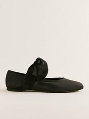 Reformation Talia Ballet Flat - Black Moire