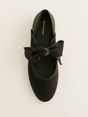 Reformation Talia Ballet Flat - Black Moire