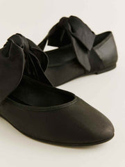 Reformation Talia Ballet Flat - Black Moire