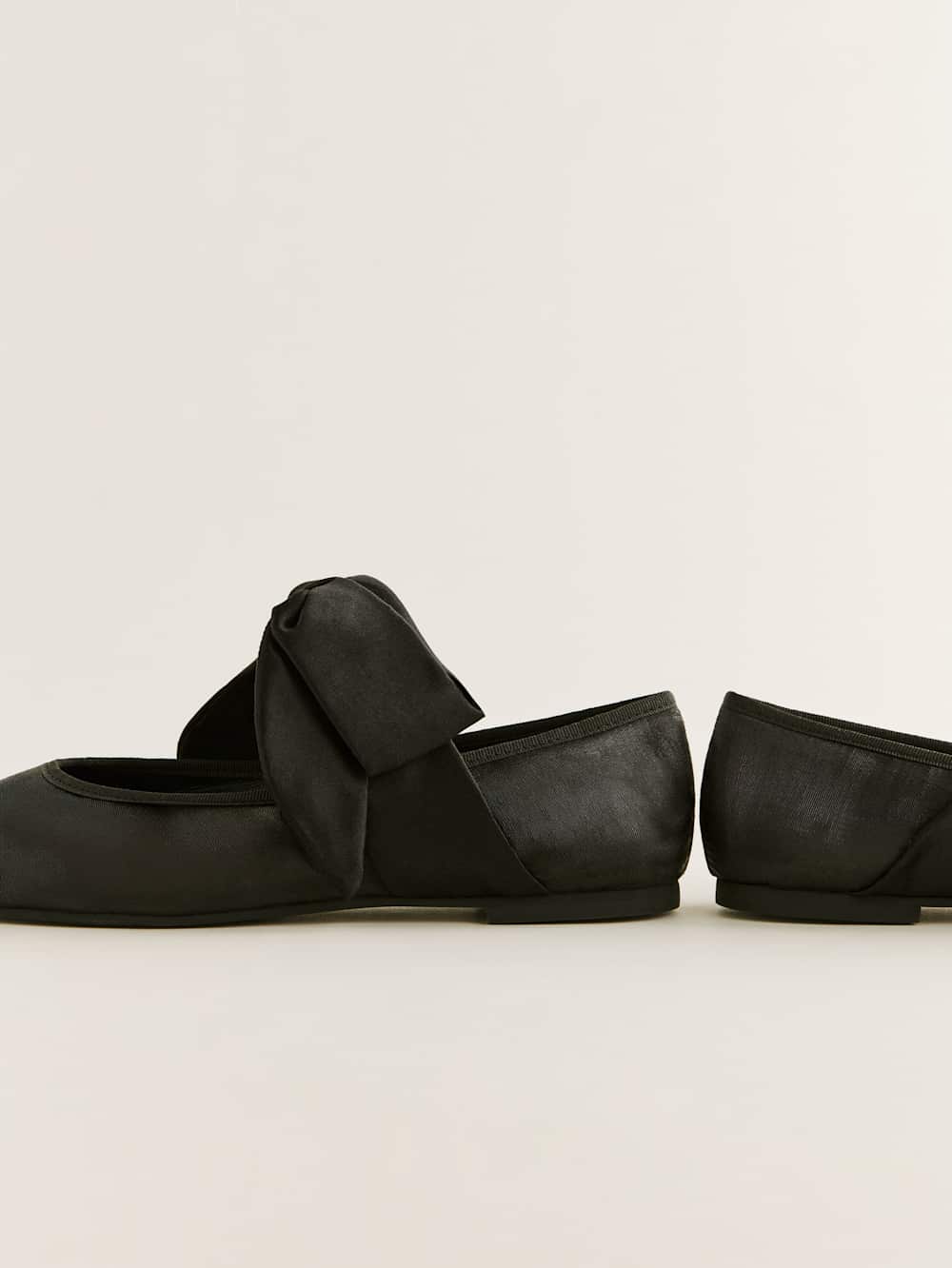 Reformation Talia Ballet Flat - Black Moire