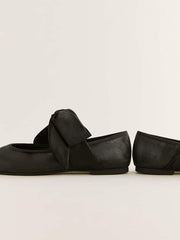 Reformation Talia Ballet Flat - Black Moire