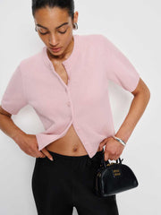 Reformation Maude Cashmere Cardigan - Cherry Blossom