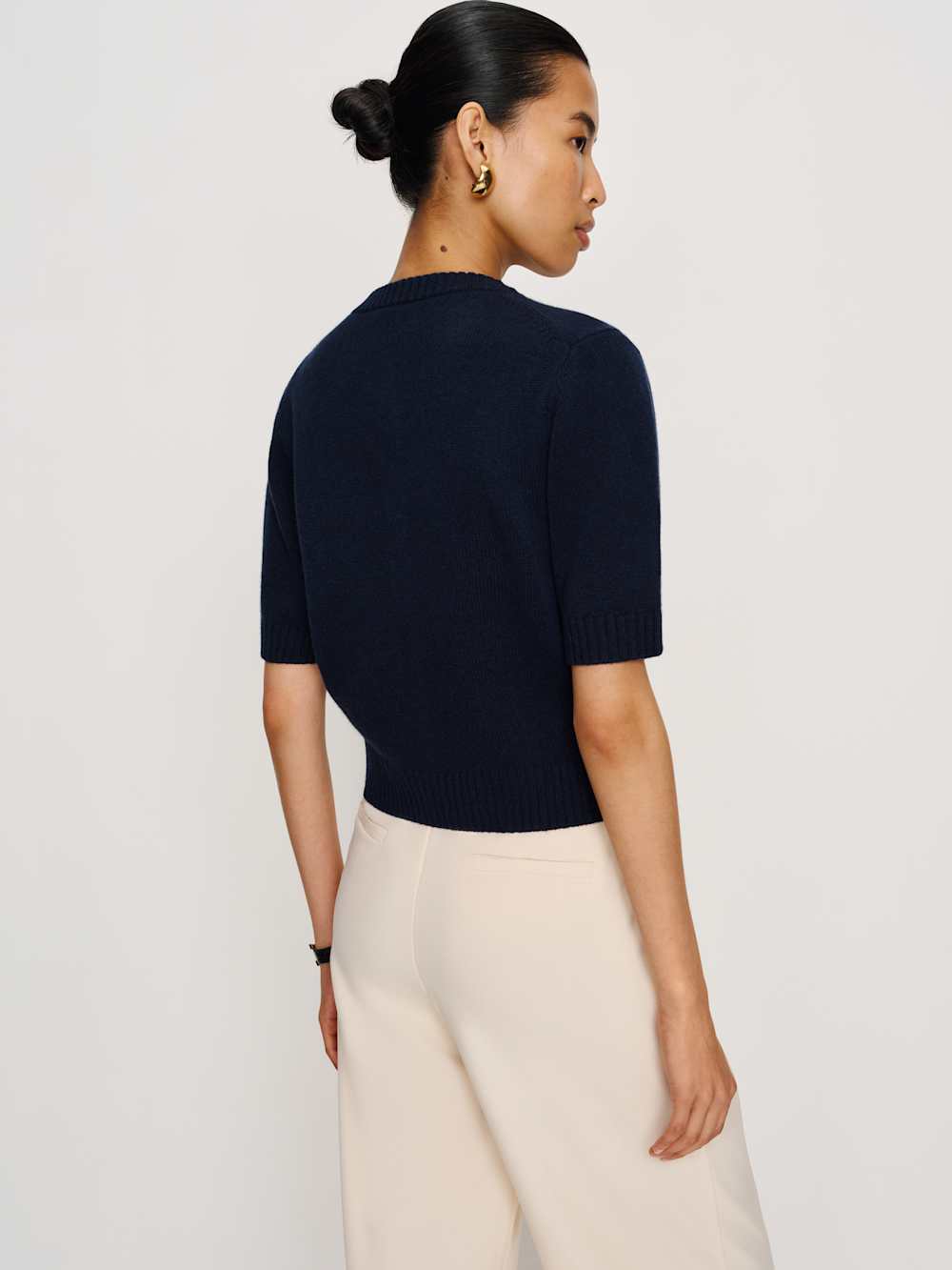 Reformation Maude Cashmere Cardigan - Navy