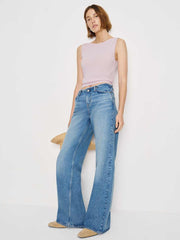 Reformation Monaco Cashmere Reversible Tank - Foxglove