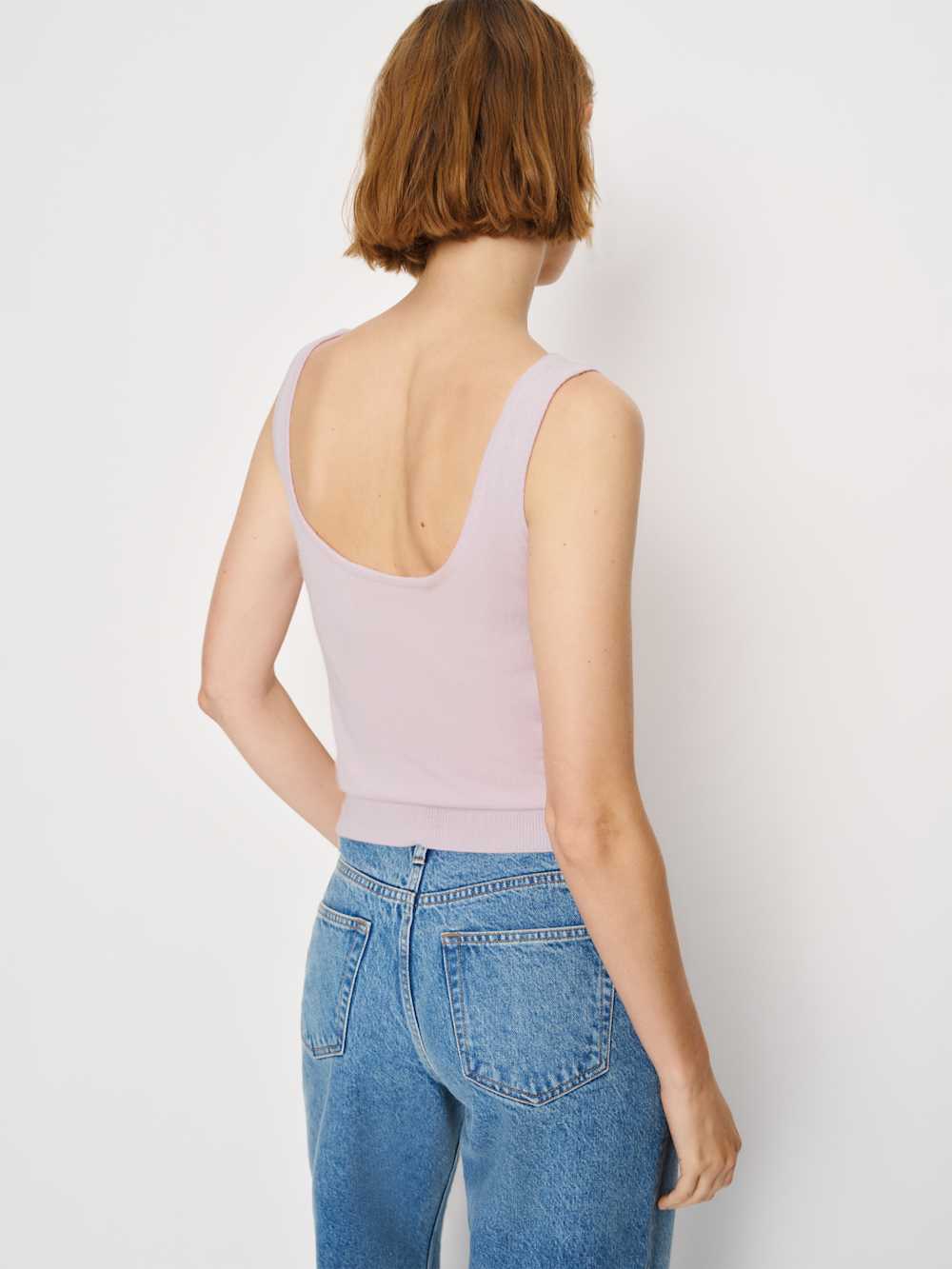 Reformation Monaco Cashmere Reversible Tank - Foxglove
