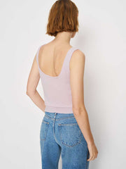 Reformation Monaco Cashmere Reversible Tank - Foxglove