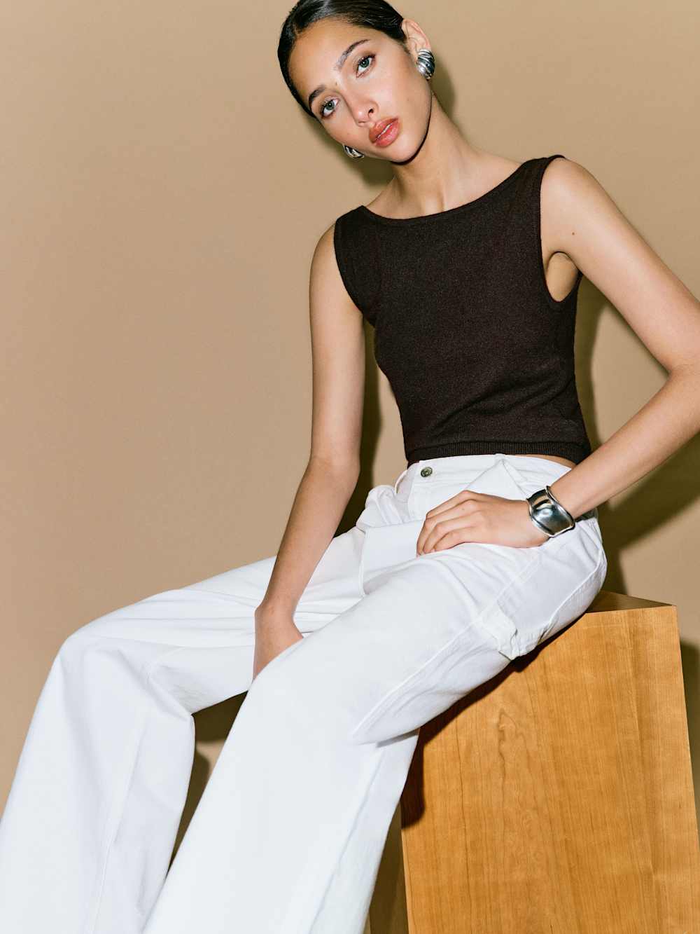 Reformation Monaco Cashmere Reversible Tank - Mole