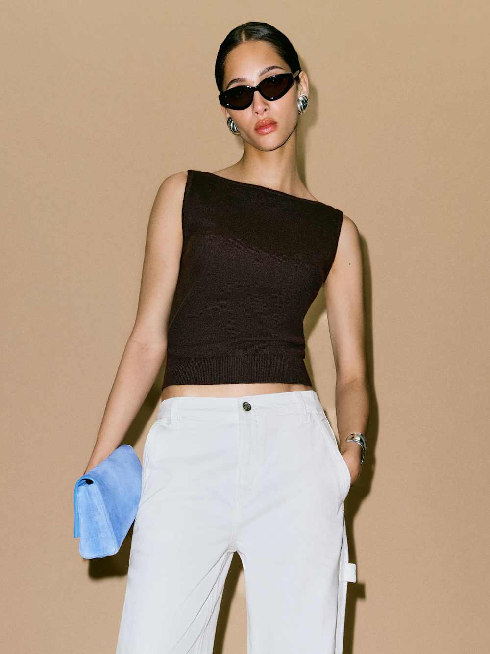 Reformation Monaco Cashmere Reversible Tank - Mole