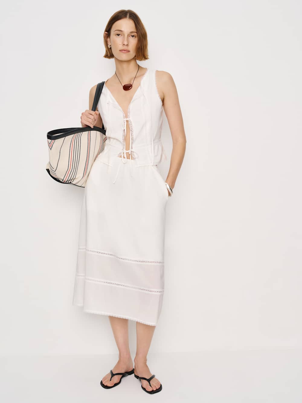 Reformation Ainsley Two Piece - White