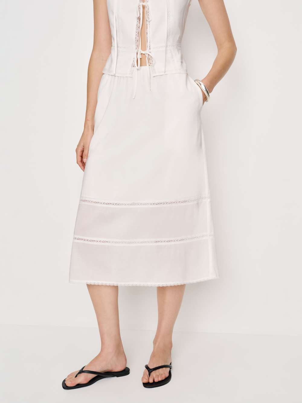 Reformation Ainsley Two Piece - White