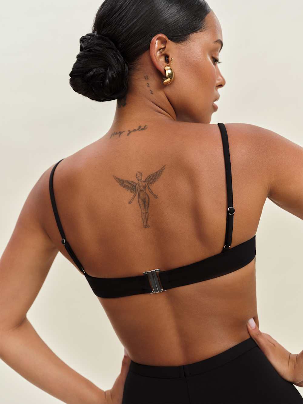Reformation Makena Bikini Top - Black