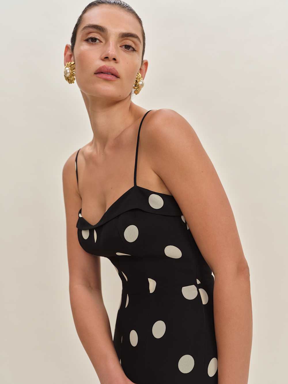Reformation Fredo Dress - Moon Dot