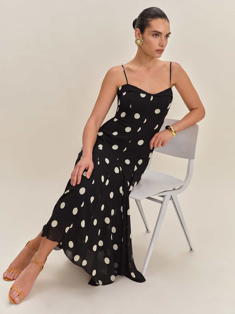 Reformation Fredo Dress - Moon Dot