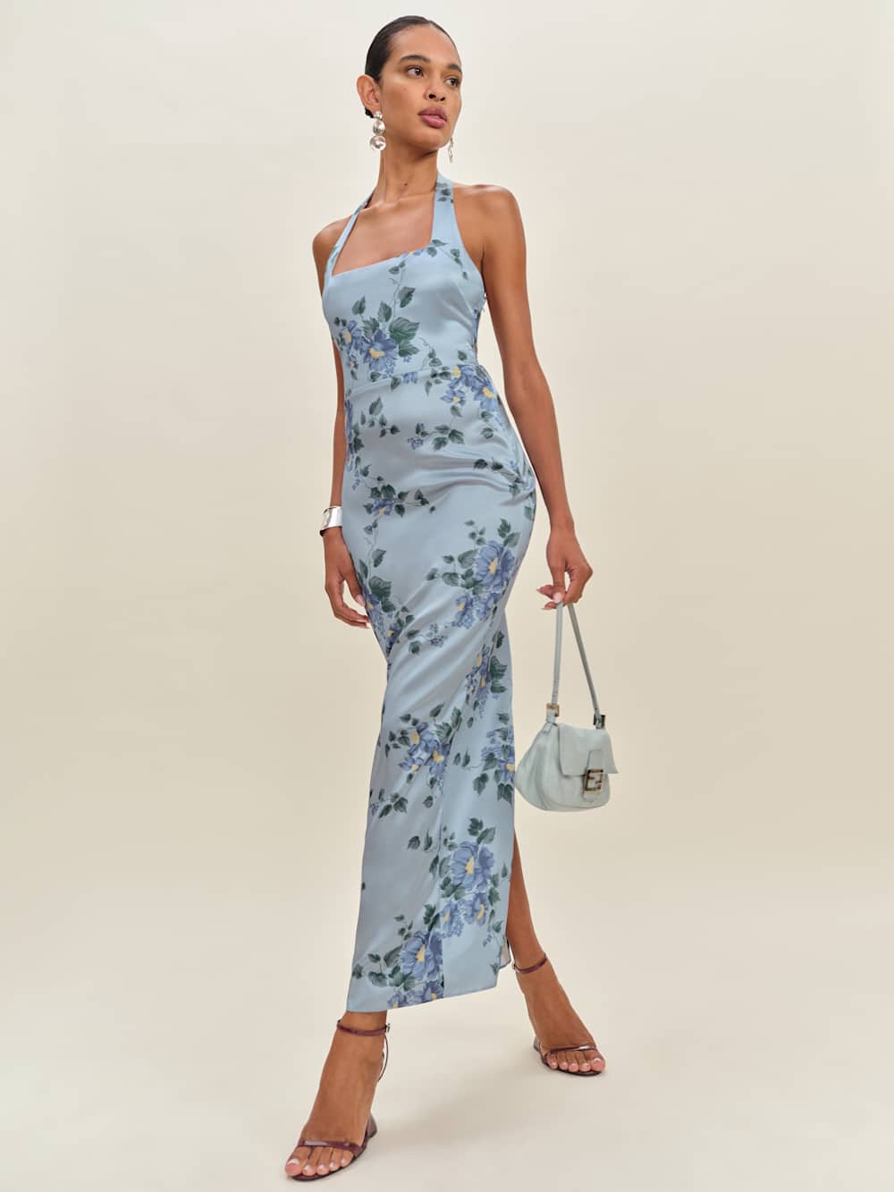 Reformation Ivan Silk Dress - Fresh Air