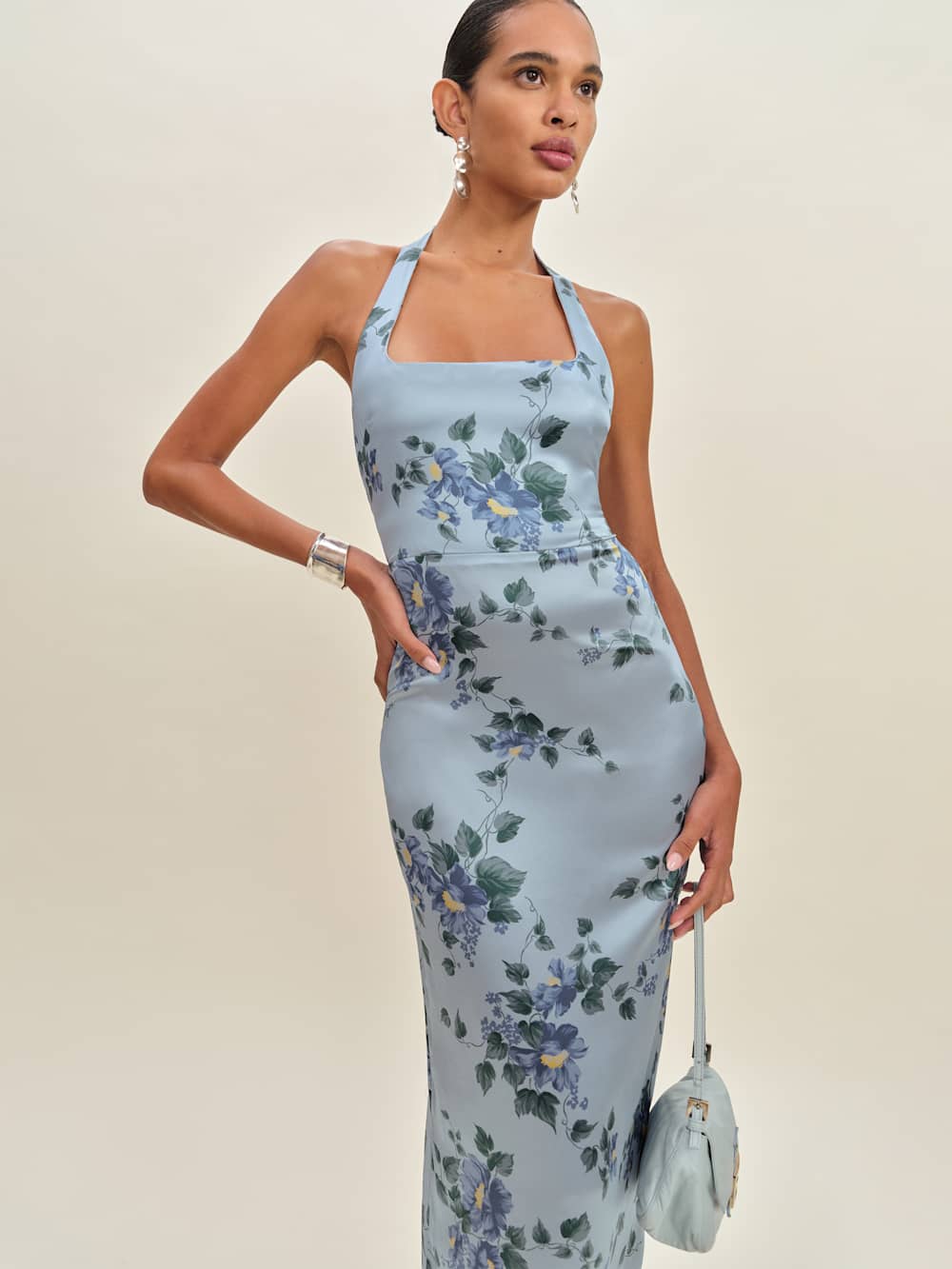 Reformation Ivan Silk Dress - Fresh Air