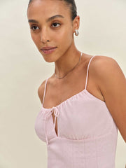 Reformation Marissa Knit Tank - Cherry Blossom