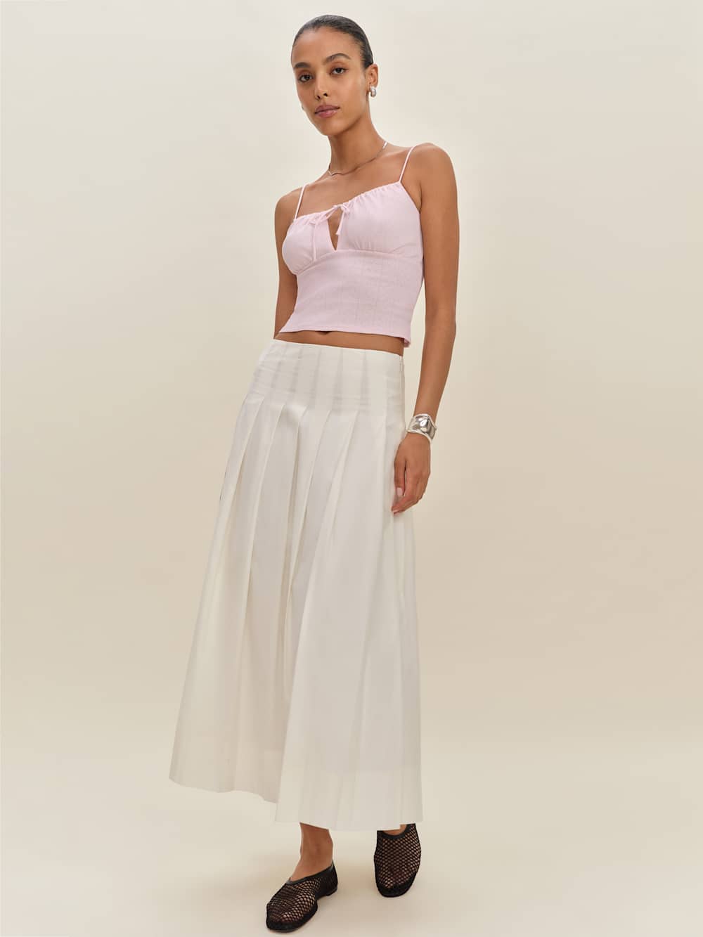 Reformation Marissa Knit Tank - Cherry Blossom