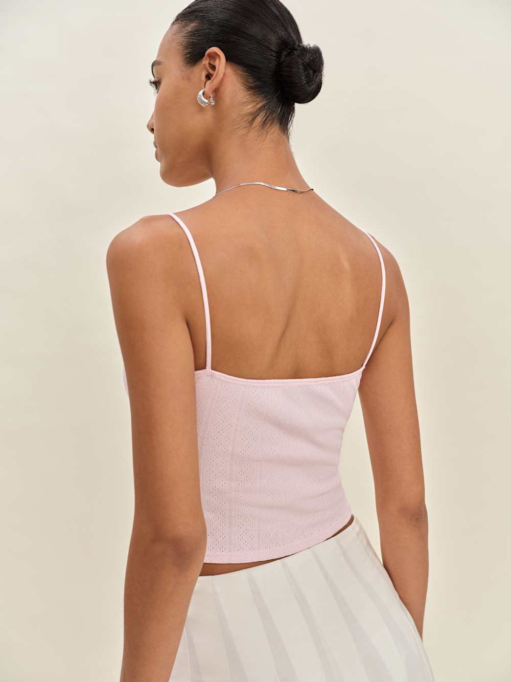 Reformation Marissa Knit Tank - Cherry Blossom