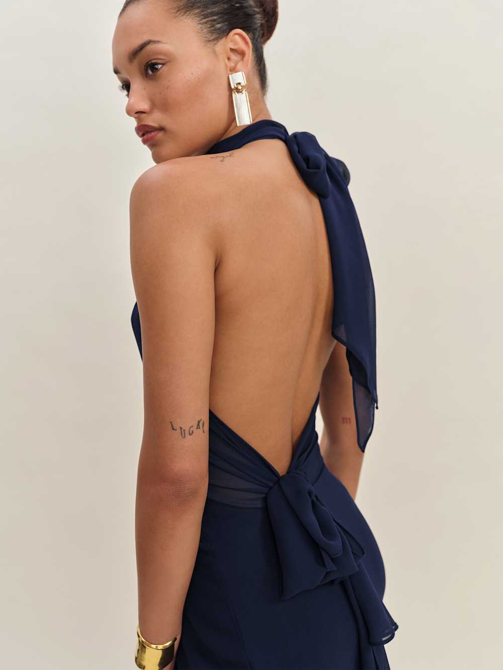 Reformation Mela Dress - Midnight