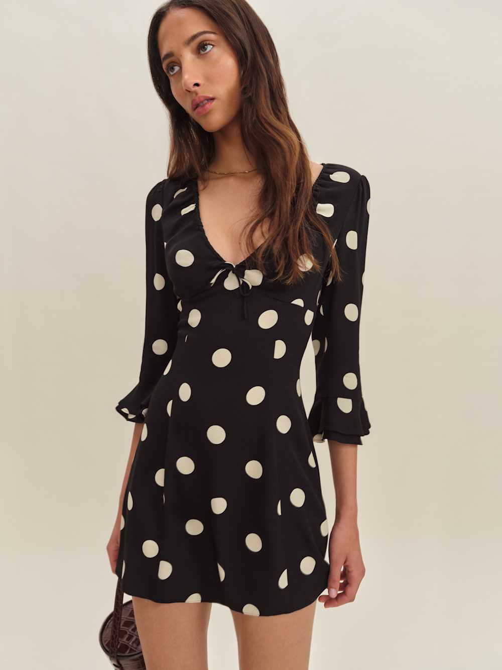 Reformation Lyssa Dress - Moon Dot