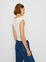 Reformation Aletta Knit Top - Fior Di Latte
