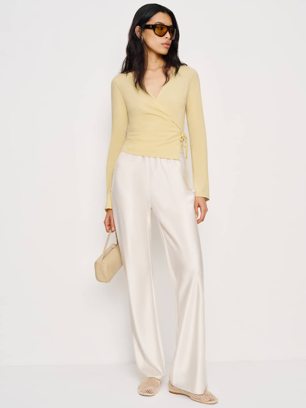 Reformation Perrin Knit Top - Blonde