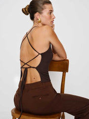 Reformation Vevina Knit Top - Mole