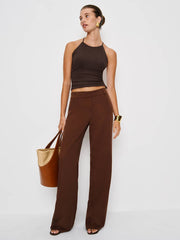 Reformation Vevina Knit Top - Mole