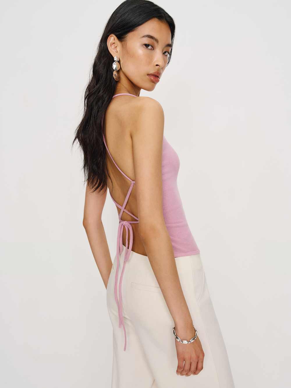 Reformation Vevina Knit Top - Sugar Plum